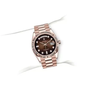 Rolex Day-Date 128235-0037 Brown Ombre Dial  