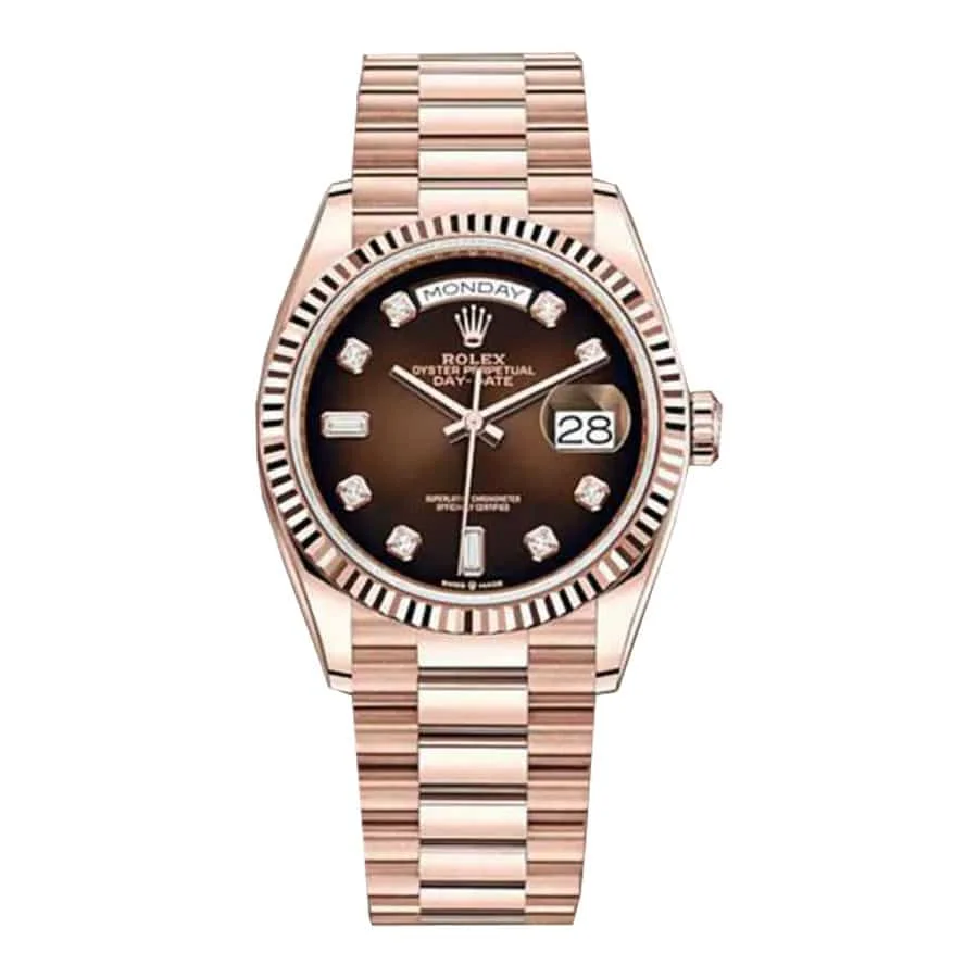 Rolex Day-Date 128235-0037 Brown Ombre Dial