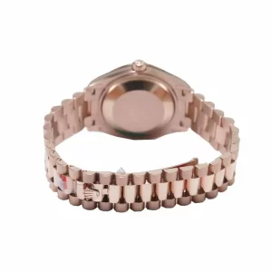 Rolex Day-Date 128235 AR Rose Gold Wrapped Chocolate Dial  