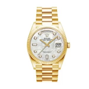 Rolex Day-Date 128238 Yellow Gold Mother Of Pearl Dial  