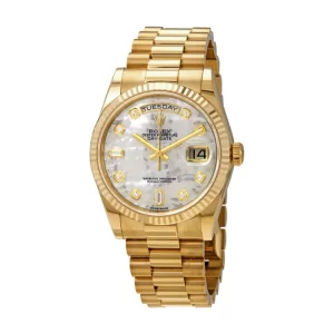 Rolex Day-Date 128238 Yellow Gold Mother Of Pearl Dial  