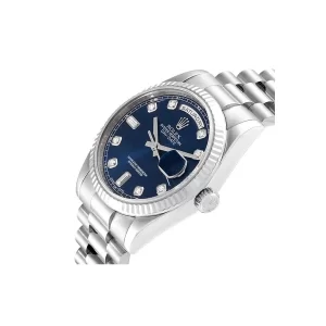 Rolex Day-Date 128239 Blue Dial With Diamond  