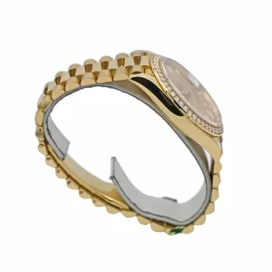 Rolex Day-Date 228348RBR KW Yellow Gold & Diamonds Champagne Dial  