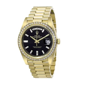 Rolex Day-Date 228398TBR Yellow Gold & Diamonds Black Dial  