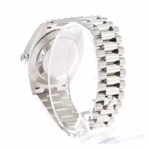 Rolex Day Date Ice Blue Baguette Dial Platinum Presidential 228206  