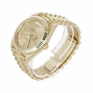 Rolex Day-Date II 228238-0007 KW Yellow Gold Champagne Dial  