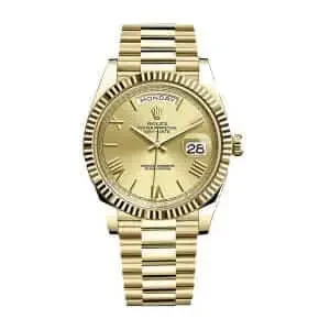 Rolex Day-Date II 228238-0007 KW Yellow Gold Champagne Dial