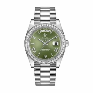 Rolex Day Date Olive Diamond  