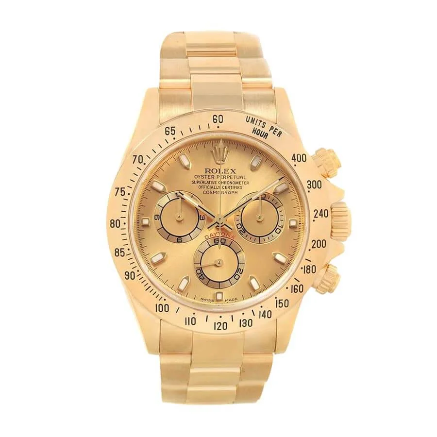 Rolex Daytona Cosmograph Yellow Gold Dial 116528 Oyster