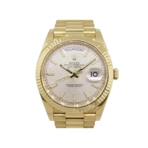 Rolex Diogonal Silver  