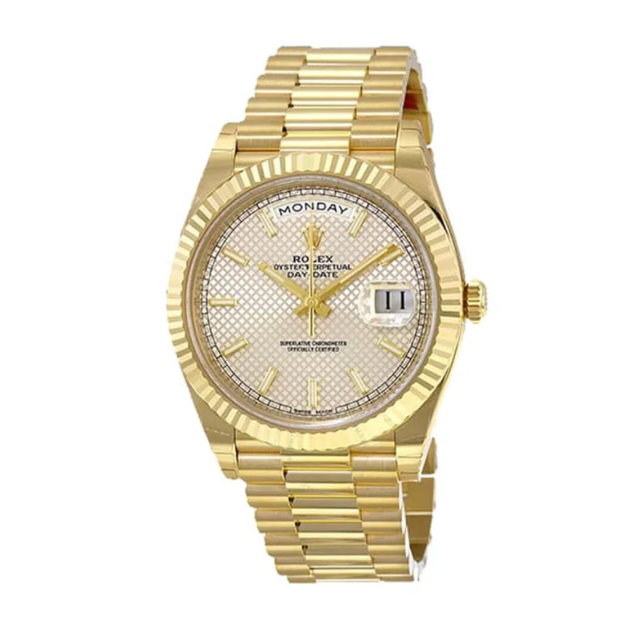 Rolex Diogonal Silver