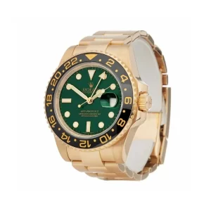 Rolex GMT-Master II 11678LN Yellow Gold Green Dial oyster