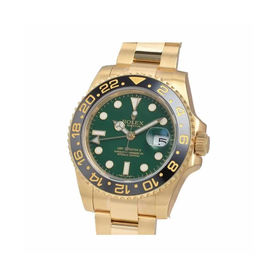 Rolex GMT-Master II 11678LN Yellow Gold Green Dial oyster