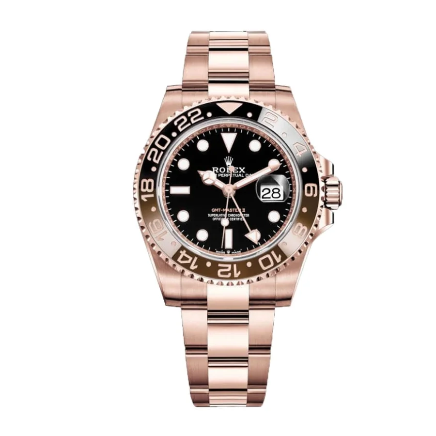 Rolex GMT-Master II 126715CHNR-0001 Rose Gold Automatic Black Dial Oyster