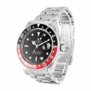 Rolex GMT-Master II Red & Black Bezel Black Dial Coke 16710 Oyster