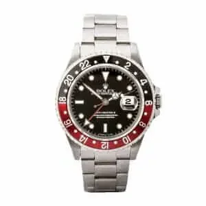 Rolex GMT-Master II Red & Black Bezel Black Dial Coke 16710 Oyster