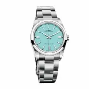 Rolex Oyster Perpetual Aqua Dial 126000