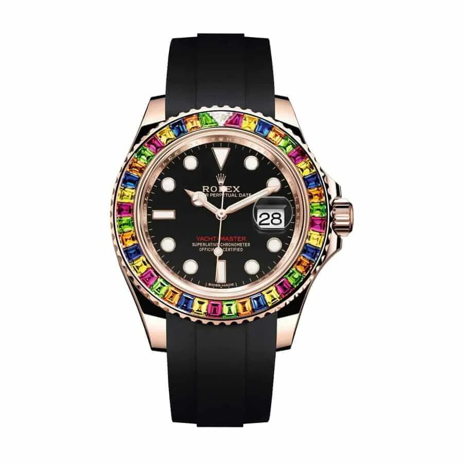 Rolex Perpetual Yacht-Master Gem-Set Bezel 116695 SATS