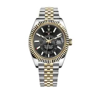 Rolex Sky-Dweller 326933 Steel Gold Black Dial  