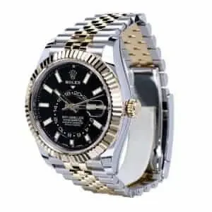 Rolex Sky-Dweller 326933 Steel Gold Black Dial