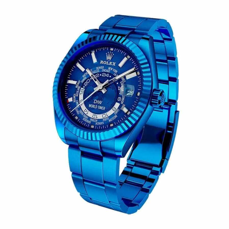 Rolex Sky-Dweller 326934 World Timer Blue DLC