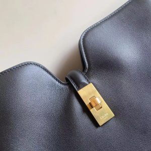 Celine Small Camille 16 Soft bag in Black Smooth Calfskin