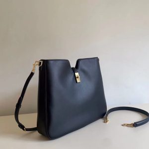 Celine Small Camille 16 Soft bag in Black Smooth Calfskin