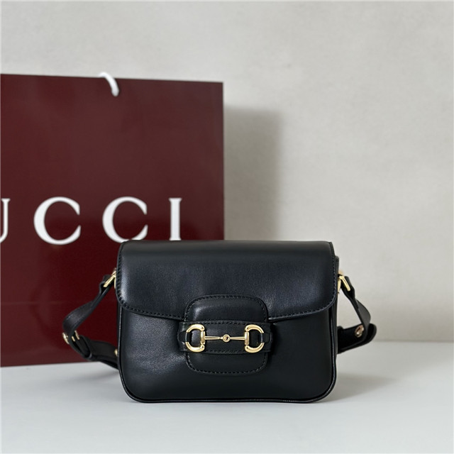 Gucci Horsebit 1955 Aura Mini Shoulder Bag 847064 Black