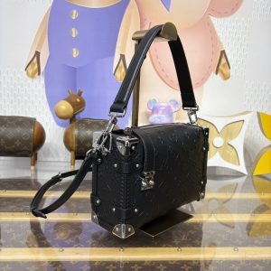 Louis Vuitton Side Trunk MM Black Leather-2