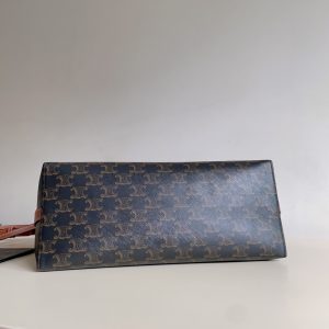 Celine Soft Shopper Bag in Triomphe Canvas & Calfskin-5