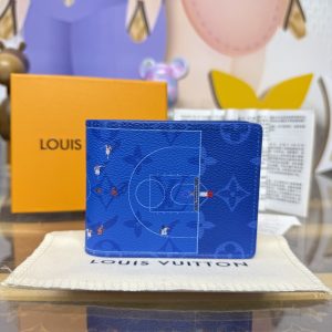 Louis Vuitton Basketball Slender Wallet Blue M26801-1