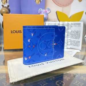 Louis Vuitton Basketball Slender Wallet Blue M26801-2