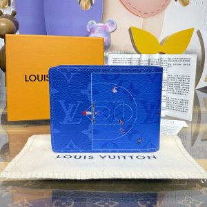 Louis Vuitton Basketball Slender Wallet Blue M26801-3