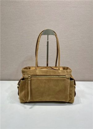 Prada Explore Medium Tote Bag 1BG596 Cinnamon Suede-6.jpg