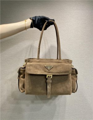 Prada Explore Medium Tote Bag 1BG596 Cocoa Brown Suede-1.jpg