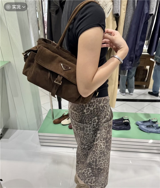 Prada Explore Medium Tote Bag 1BG596 Cocoa Brown Suede-11.jpg