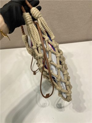Prada Noue Medium Cotton Macrame Bag 1BC111 Blue-5.jpg