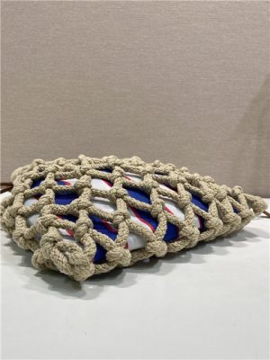 Prada Noue Medium Cotton Macrame Bag 1BC111 Blue-6.jpg