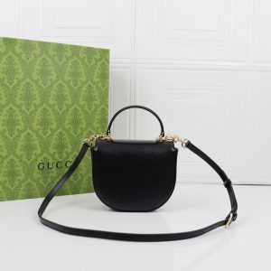 Gucci Horsebit 1955 Mini Top Handle Bag 781387 Black-4