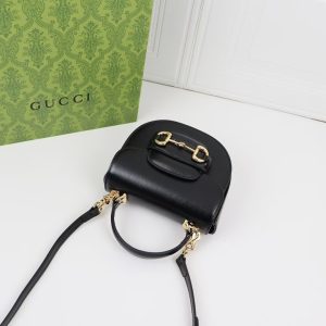 Gucci Horsebit 1955 Mini Top Handle Bag 781387 Black-5