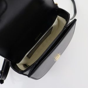 Gucci Horsebit 1955 Mini Top Handle Bag 781387 Black-8