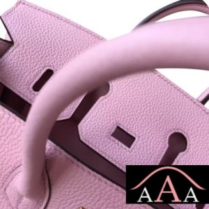 HERMES BIRKIN 25 BAG 3Q ROSE SAKURA TAURILLON CLEMENCE GHW-4.jpg