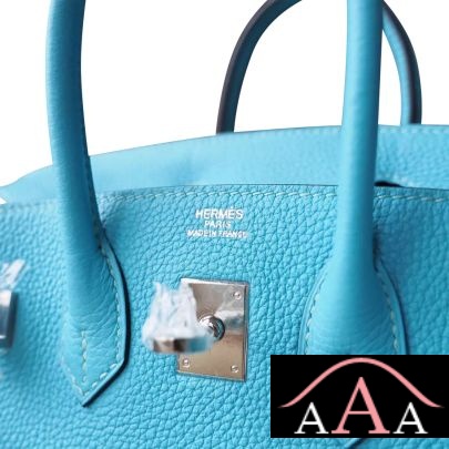 HERMES BIRKIN 25 BAG 3Z BLUE SAINT CYR TOGO SHW-5.jpg