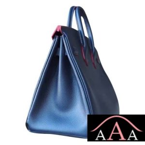 HERMES BIRKIN 25 BAG CK76 BLUE INDIGO EPSOM GHW RED PILE-4.jpg