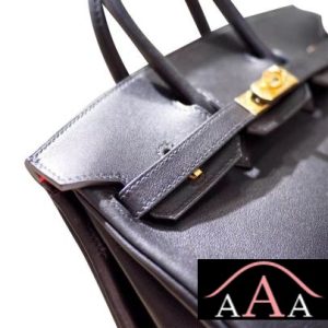 HERMES BIRKIN 25 BAG CK89 NOIR AND C5 ROUGE TOMATE GHW-6.jpg