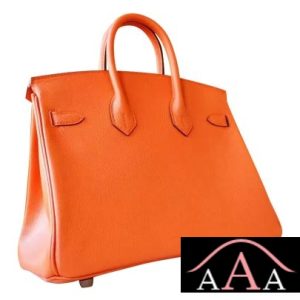 HERMES BIRKIN 25 BAG CK93 ORANGE CHEVRE MYZORE PHW-3.jpg