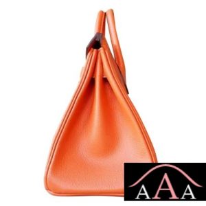 HERMES BIRKIN 25 BAG CK93 ORANGE CHEVRE MYZORE PHW-4.jpg