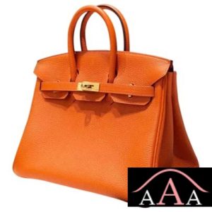 HERMES BIRKIN 25 BAG ORANGE CK93 TOGO GHW-3.jpg