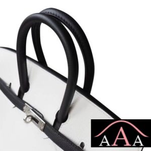 HERMES BIRKIN 25 HANDBAG 01 BLANC AND 89 NOIR TOGO SHW-6.jpg