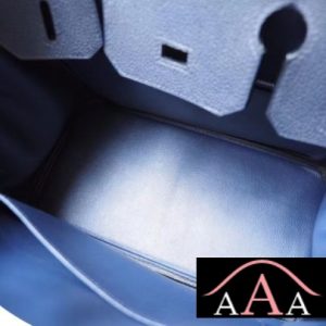 HERMES BIRKIN 25 HANDBAG 1P BLUE OCEAN TOGO SHW-2.jpg